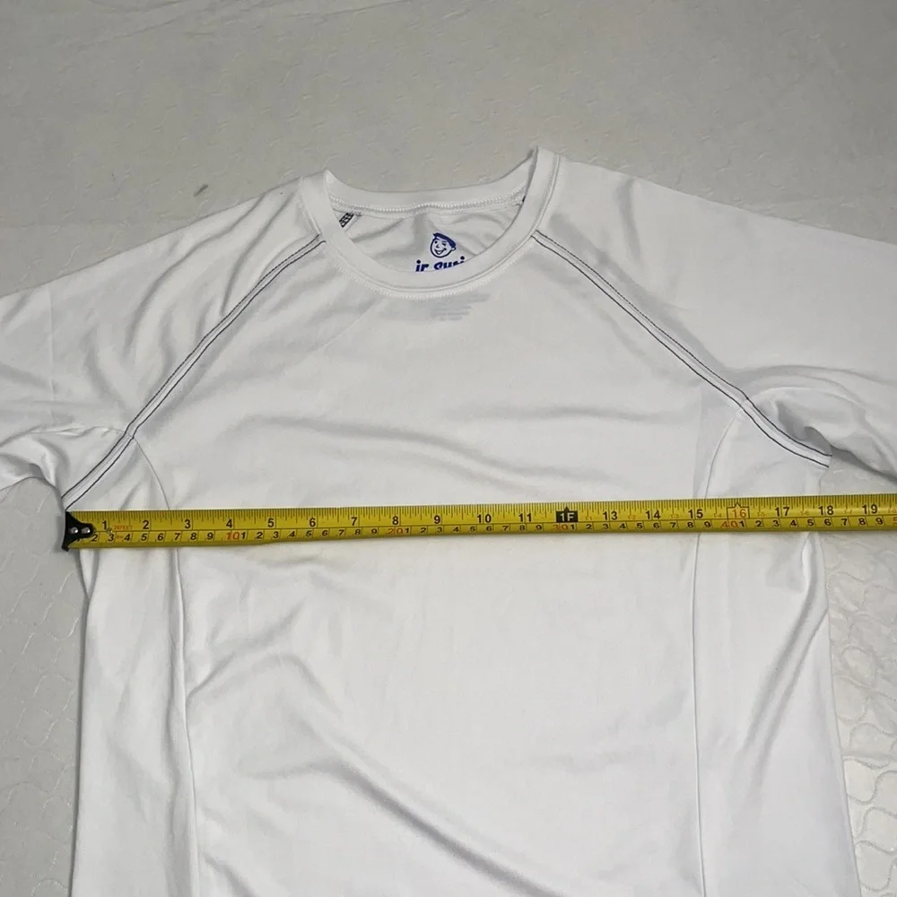 Jr Swim white unisex rash guard L = 12